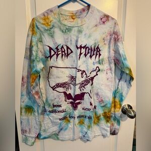 Dead & company tour long sleeve medium tie dye shirt